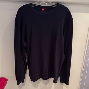 Quiksilver Dark Blue Ribbed Knit Sweater